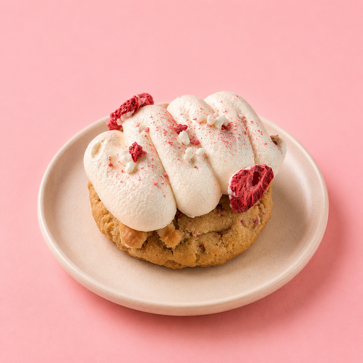 Velvet Strawberry Pavlova